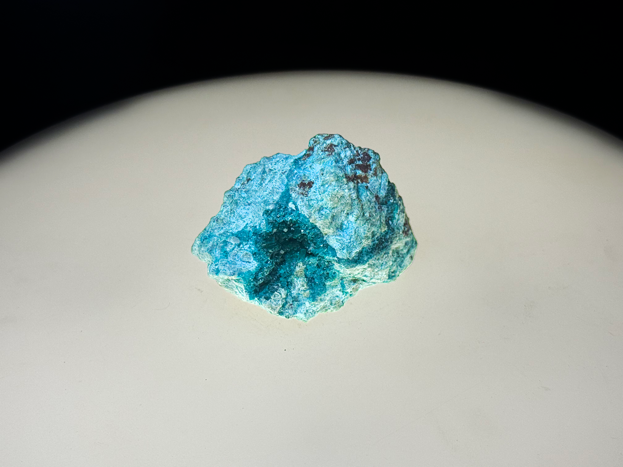 Chrysocolla with Dioptase on Matrix - Kaokoveld, Namibia