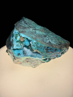 Chrysocolla with Malachite and Quartz on Copper-Rich Host Rock - Kaokoveld, Namibia