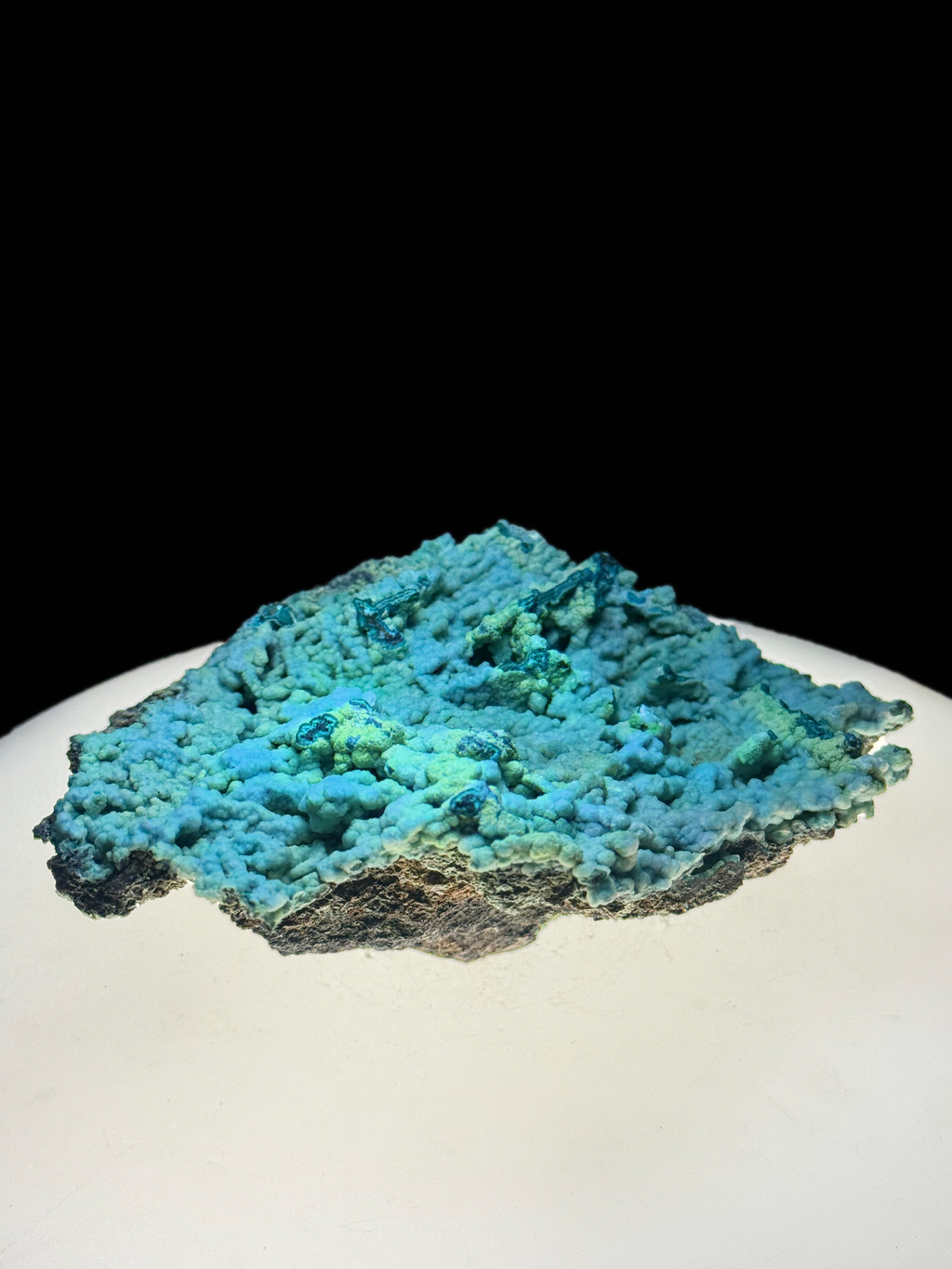 Chrysocolla (Botryoidal) with Minor Copper Silicates on Matrix - Kaokoveld, Namibia