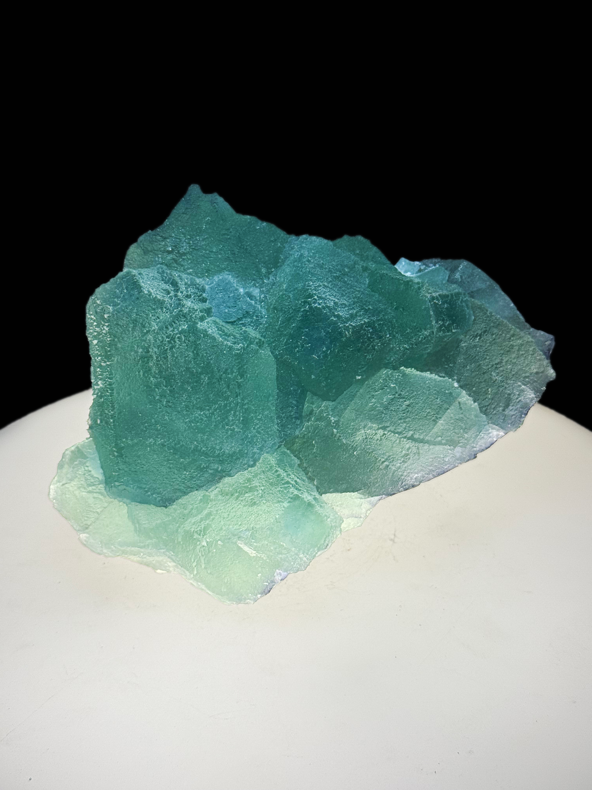 Fluorite (Green–Blue, Massive to Cubic Aggregate) - Erongo Mountains, Namibia